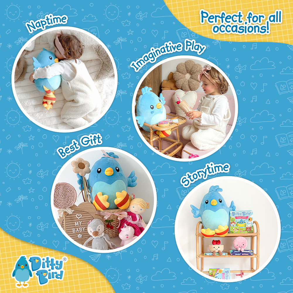 NEW! Ditty Bird Squishy Soft Plush
