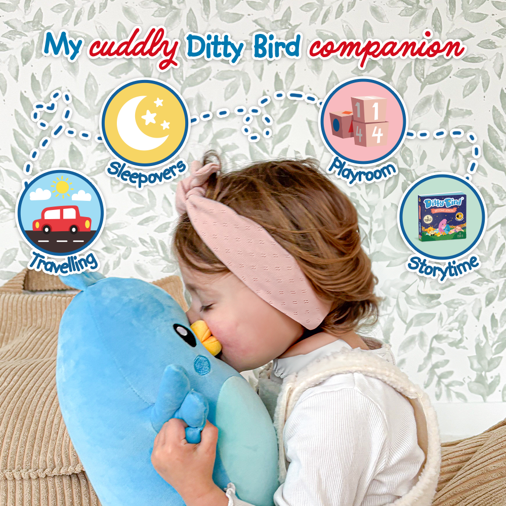 NEW! Ditty Bird Squishy Soft Plush