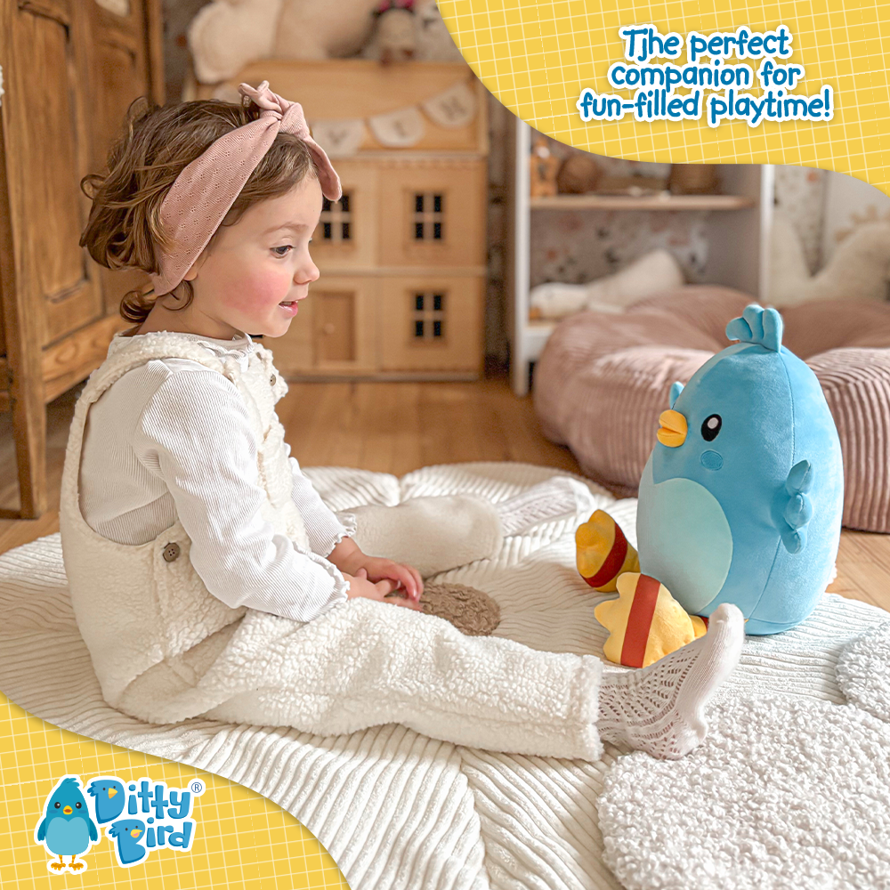 NEW! Ditty Bird Squishy Soft Plush