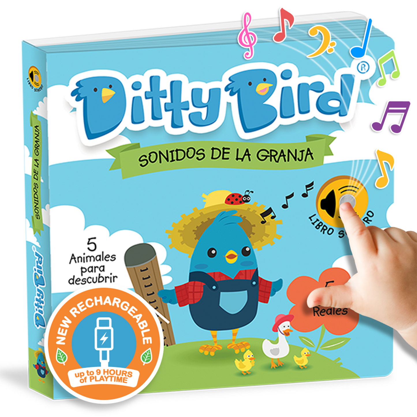 NEW! Sonidos de la Granja en Español | USB-C Rechargeable
