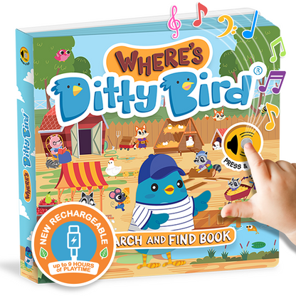 NEW! Where's Ditty Bird? Search & Find | USB-C Rechargeable