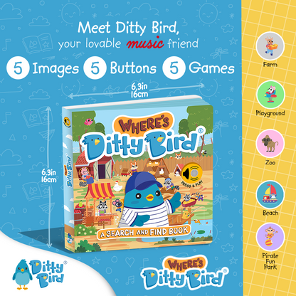 NEW! Where's Ditty Bird? Search & Find | USB-C Rechargeable