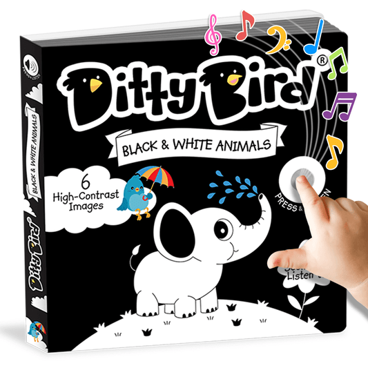 Ditty BIrd Black & White Animals